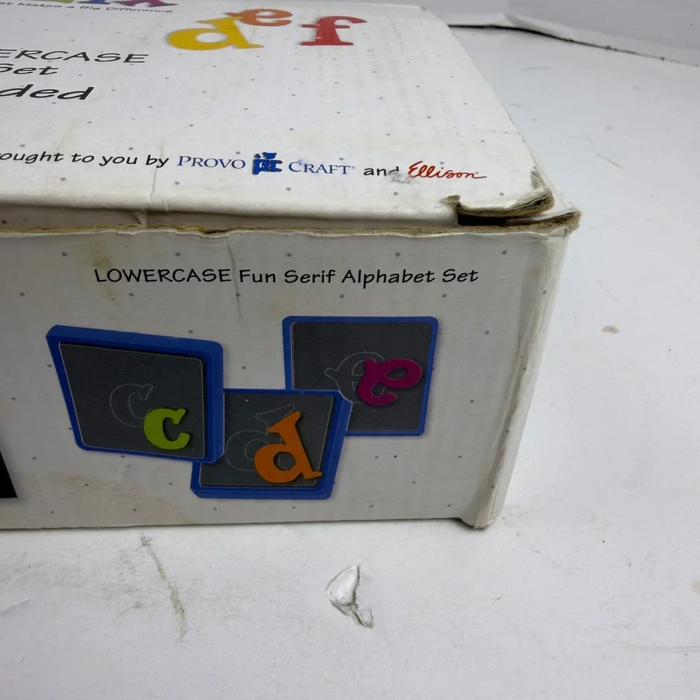 Sizzix Fun Serif Lowercase Alphabet Set 26 Steel Rule Dies Scrapbooking Crafting
